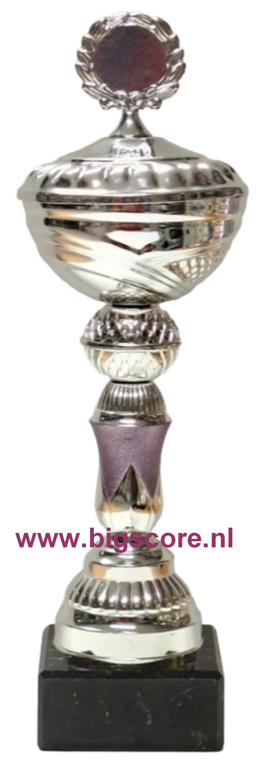 AUB 015 Beker Paars-Zilver LAATSTE OP=OP!!